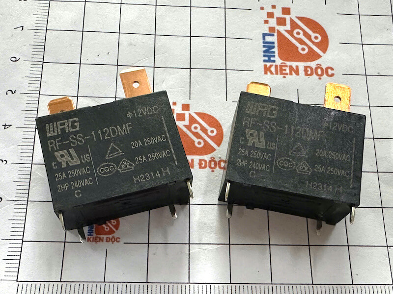 Alternative view of RF-SS-112DMF Relay 12V 20A 4 chân