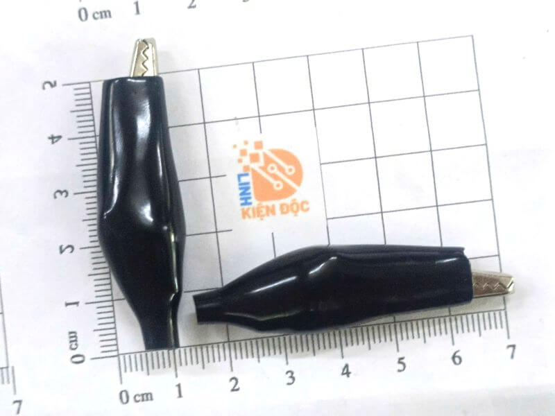 Đầu kẹp cá sấu đen kích thước 45mm - Ảnh 3
