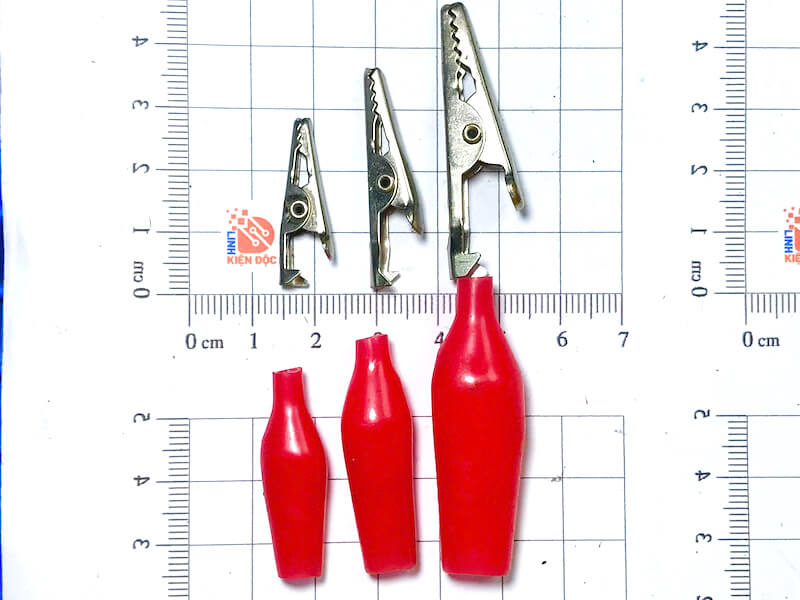 Đầu kẹp cá sấu đỏ kích thước 28mm - Ảnh 3