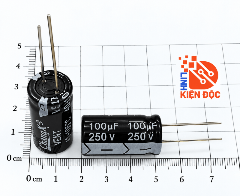 Alternative view of Tụ hóa 100UF 250V kích thước 16*33mm