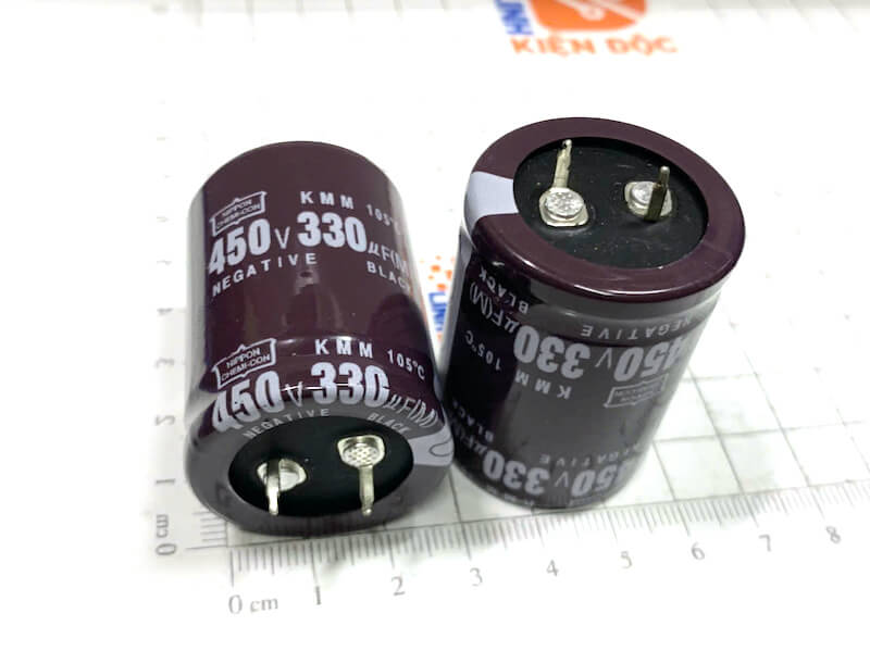 Tụ hoá 450V 330UF NIPPON 30X40mm - Ảnh 2