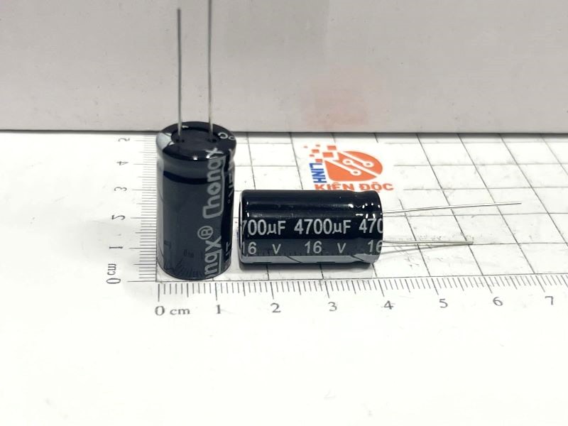 Tụ hoá 16V 4700UF CHONGX 13X25mm - Ảnh 2