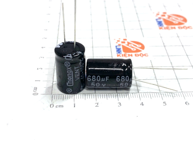 Tụ hoá 50V 680UF CHONGX 13X21mm