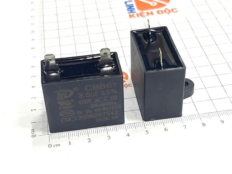 Tụ quạt CBB61 3.5UF 450VAC nhập khẩu